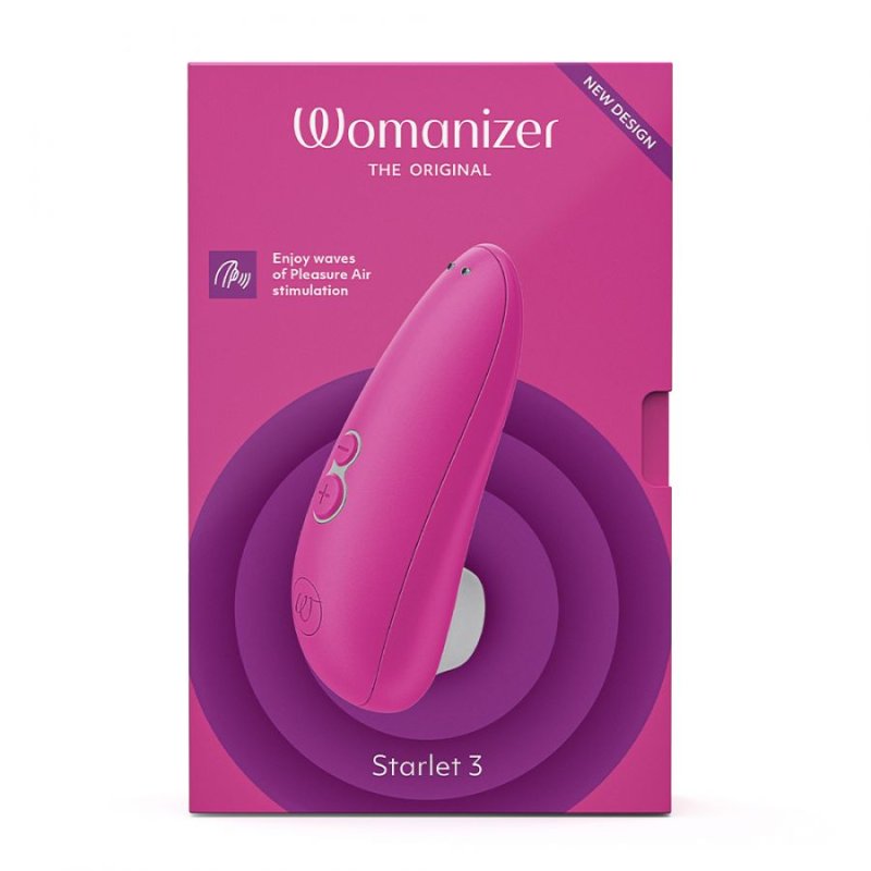 Вакуумный стимулятор клитора Womanizer Starlet 3. 6 уровней интенсивности. Розовый