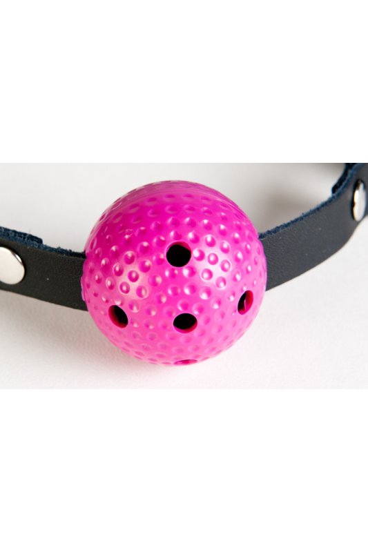 Кляп-шарик из пластика TOYFA Theatre – розовый