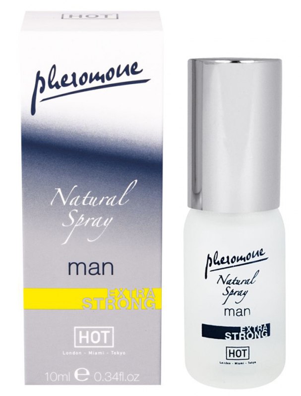 Мужские духи с феромонами Hot Natural Spray Extra Strong - 10 мл