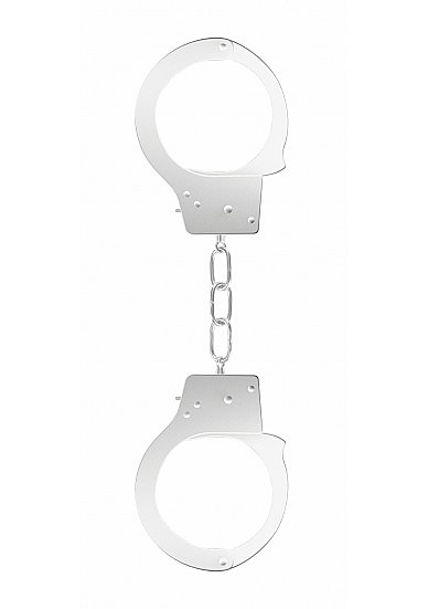 Shots Toys Металлические наручники Beginner's Handcuffs (белые)