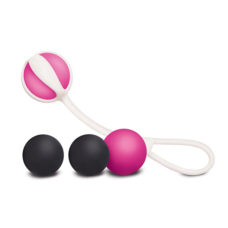 Магнитные вагинальные шарики Geisha Balls Magnetic – розовый с черным