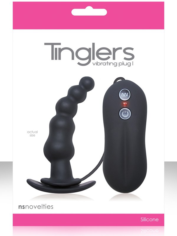 Анальная пробка с вибрацией Tinglers Plug I – черная