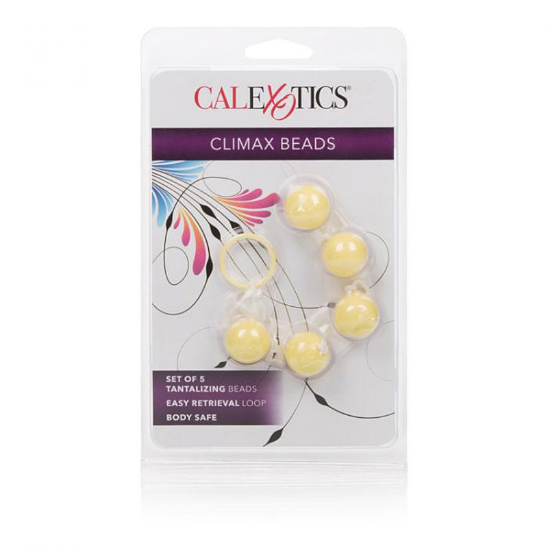 Анальные шарики Climax Beads – желтый