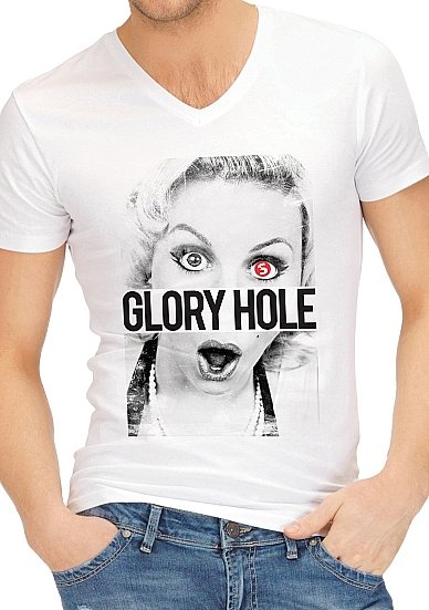 Shots Toys Футболка Funny Shirts - Glory Hole - L