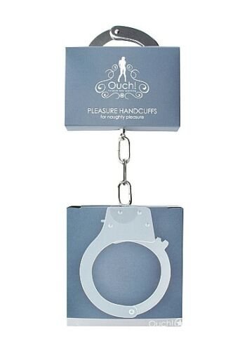 Металлические наручники Pleasure Handcuffs Shots toys OU003MET, цвет серебристый - фото 2