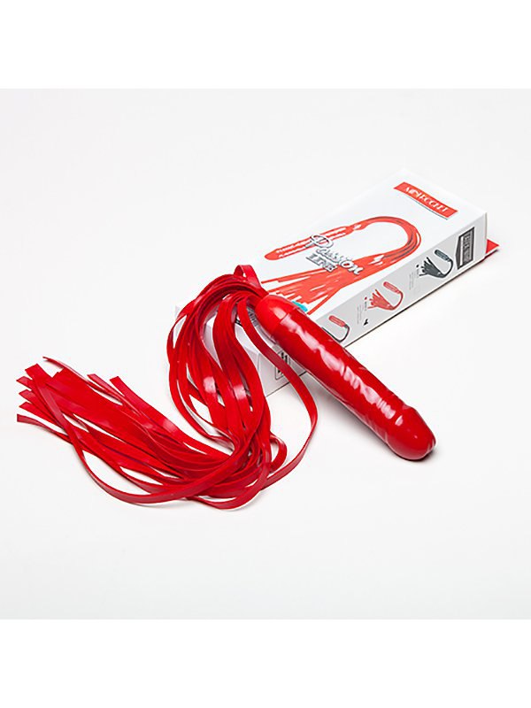 СК-Визит Мини-плеть Sitabella Ракета с рукоятью в форме фаллоса – красный