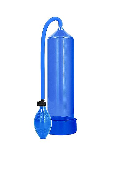 Shots Toys Ручная вакуумная помпа для мужчин с насосом в виде груши Classic Penis Pump голубая