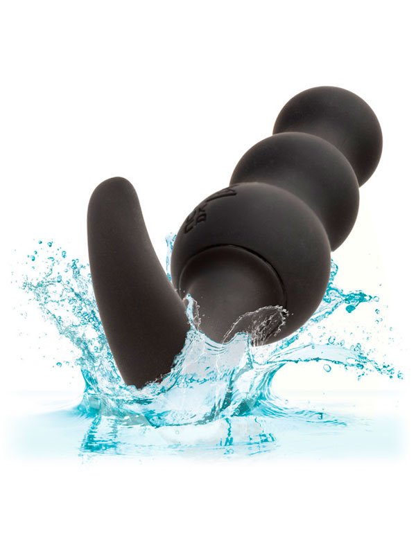 Анальная виброёлочка California Exotic Novelties Boundless Vibrating Beaded Plug, для ношения, 10 режимов, силикон