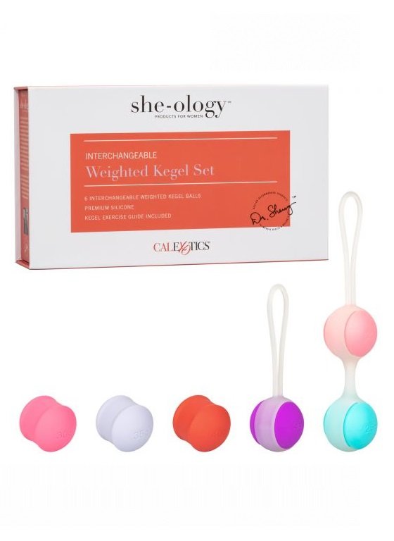 Набор вагинальных шариков Кегеля со сменным грузом  She-Ology