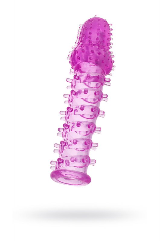 Стимулирующая насадка с шипами TOYFA - фиолетовый