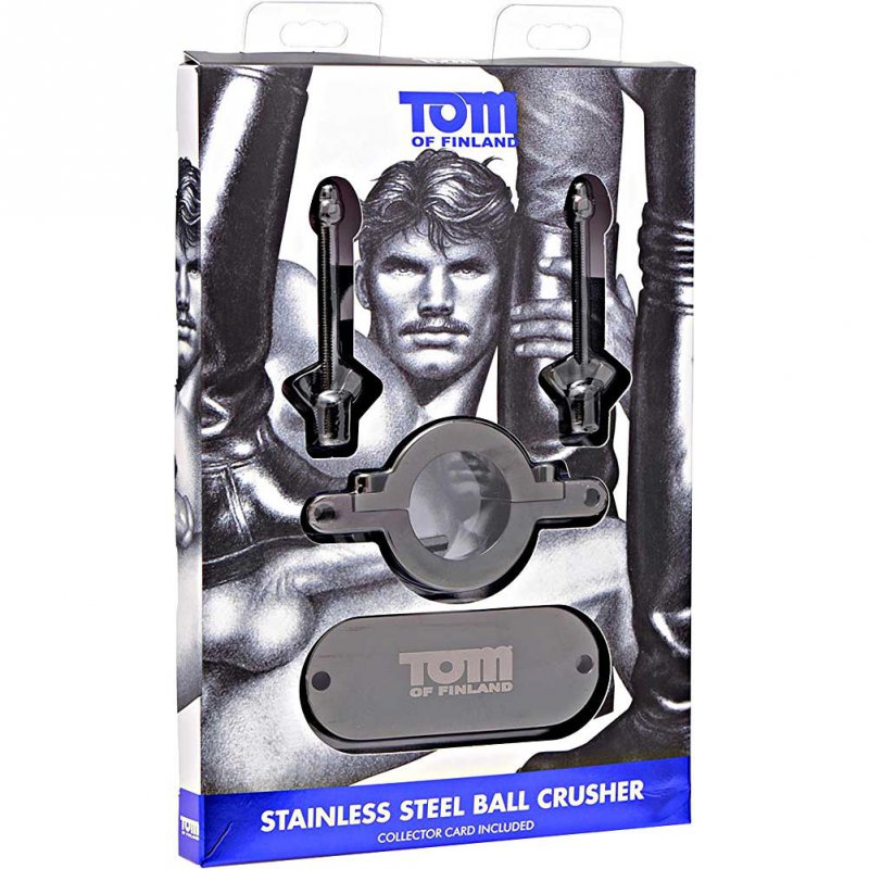 Зажим-ловушка для мошонки Tom of Finland Stainless Steel Ball Crusher - черный