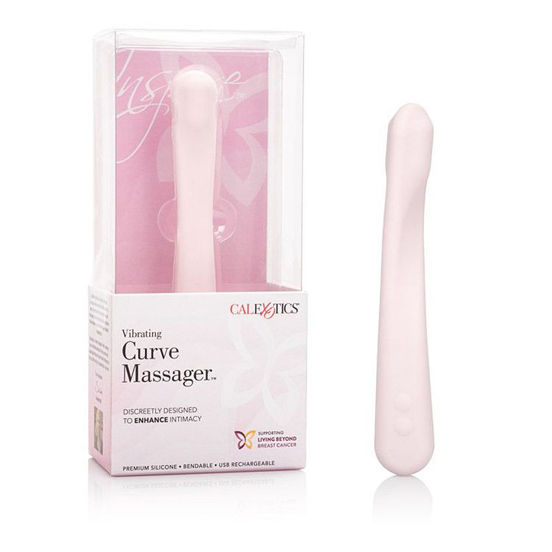 Гибкий вибромассажер Inspire Curve Massager – розовый