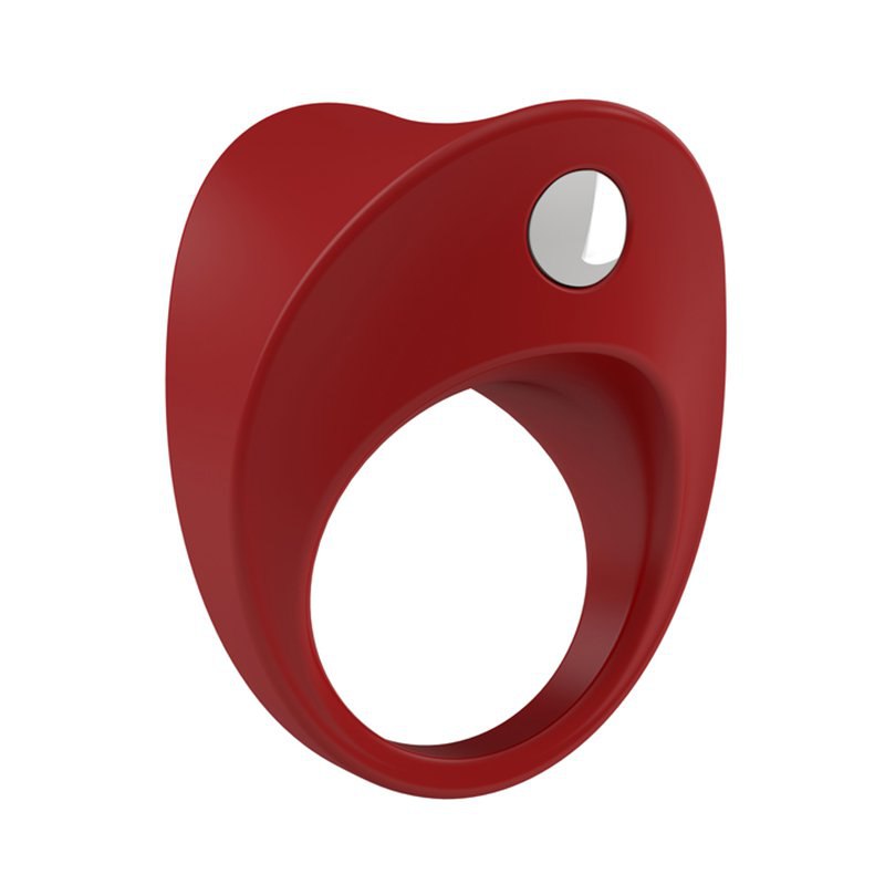 Эрекционное кольцо Ovo B11 с вибрацией – красный