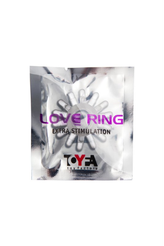 Эрекционное кольцо TOYFA Love Ring - прозрачный