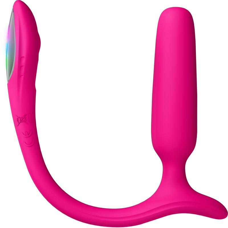 Анальный вибратор с клиторальной стимуляцией Lush Anal Butt Plug