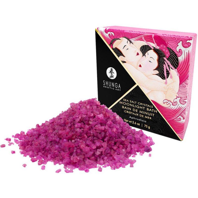 Shunga Erotic Art Ароматизированная соль для ванны Shunga Moonlight Bath Роза - 75 г