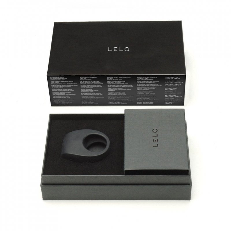Эрекционное кольцо с вибрацией Lelo Tor 2 - черный