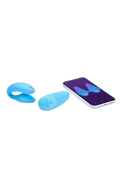 Сенсорный вибратор для пар We-Vibe Chorus Aqua и Нейтральный лубрикант JO Personal H2O - 60 мл фото