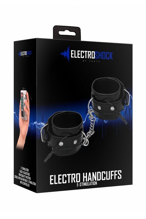 Наручники (оковы, фиксаторы) с электростимуляцией Electro Handcuffs Shots toys ELC016BLK, цвет черный - фото 10