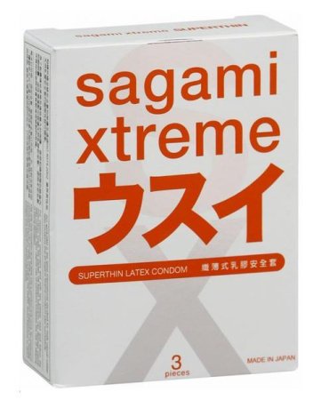 Презервативы Sagami Xtreme 0.04mm 3'S латексные