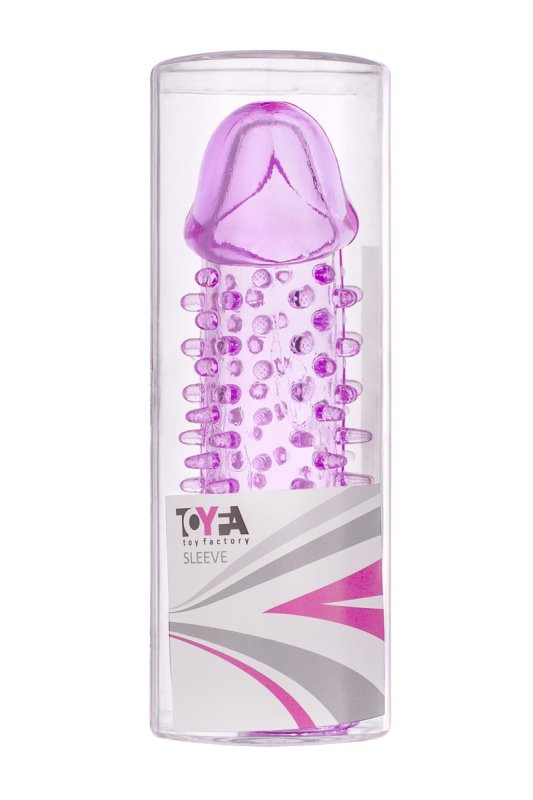 Увеличивающая насадка с шипами TOYFA - фиолетовый