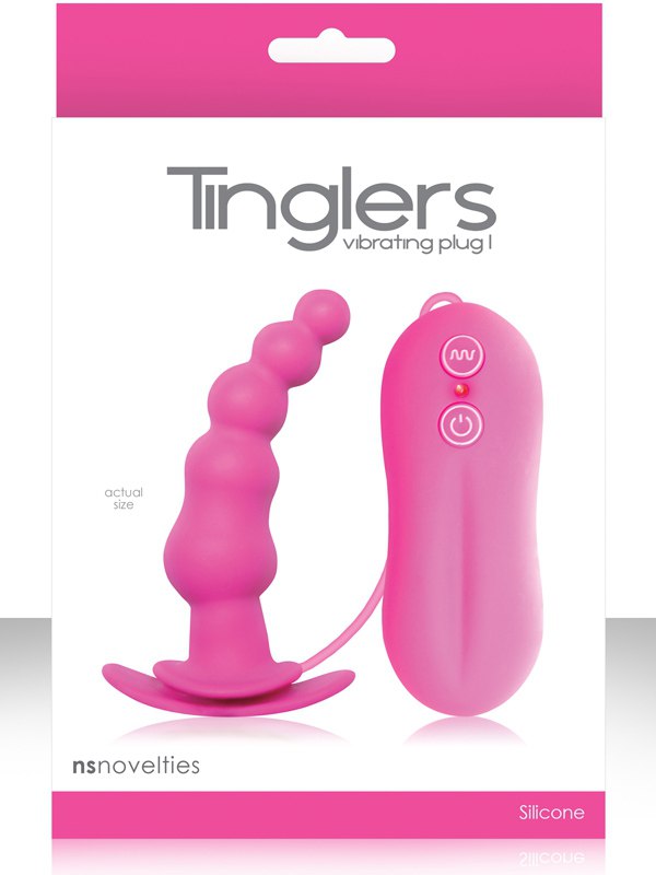 Анальная пробка с вибрацией Tinglers Plug I – розовая