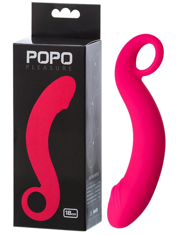 Анальный стимулятор TOYFA POPO Pleasure с имитацией головки пениса – розовый