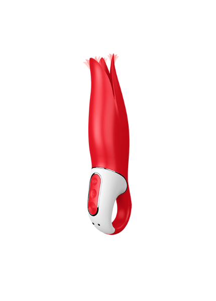 Вибратор с головкой-лепестками Satisfyer Vibes Power Flower – красный