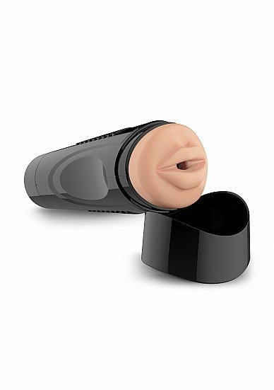 Мастурбатор Self Lubrication Easy Grip Masturbator XL Oral - Flesh и Ароматизированный косметический крем для мастурбации Bucked Smokey Wrangler - 120 мл. фото