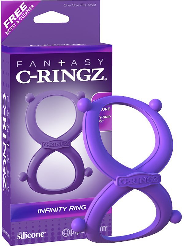 Pipedream Эрекционное кольцо Infinity Ring на пенис и мошонку – фиолетовый