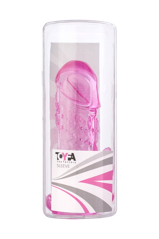 Увеличивающая насадка на пенис TOYFA - розовый
