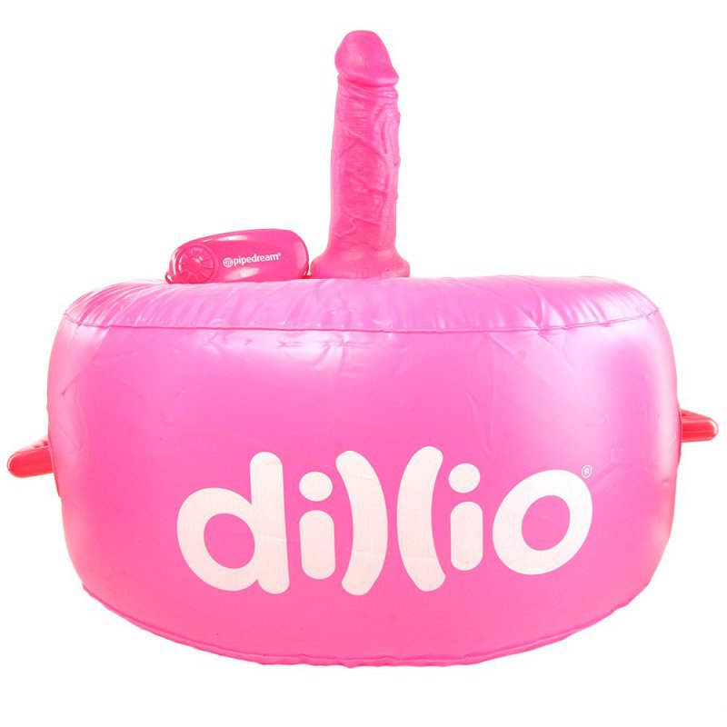 Купите Яркое надувное сидение Dillio Vibrating Inflatable Hot Seat с вибрац...