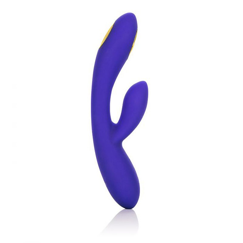 Вибратор двойной стимуляции Impulse Dual Wand с электростимуляцией – фиолетовый