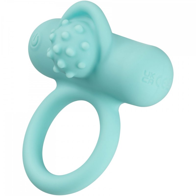 Перезаряжаемое эрекционное виброкольцо Silicone Rechargeable Nubby Lover’s Delight