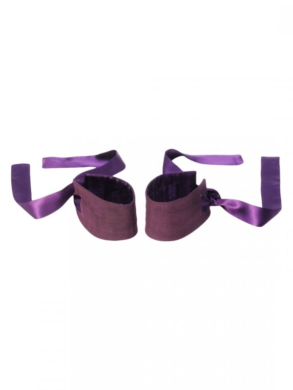 Шелковые наручники Lelo Etherea Silk Cuffs - фиолетовые