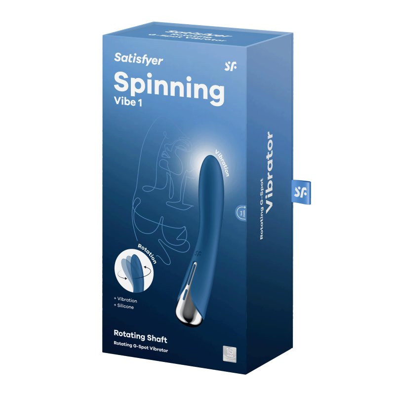 Вибратор с ротацией Spinning Vibe 1, Satisfyer Satisfyer 4048703, цвет синий - фото 6