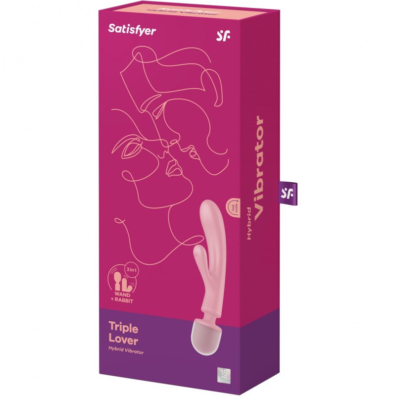 Вибромассажер Triple Lover (розовый) Satisfyer 4018218 - фото 6