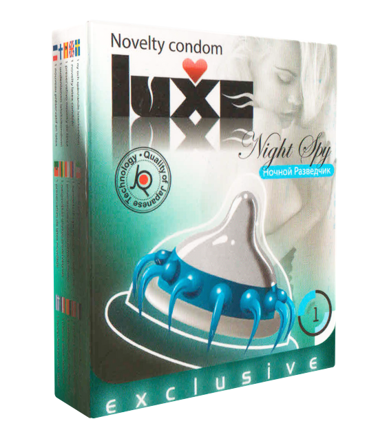 Презерватив Luxe «Ночной разведчик» со стимулирующими усиками - 1 шт