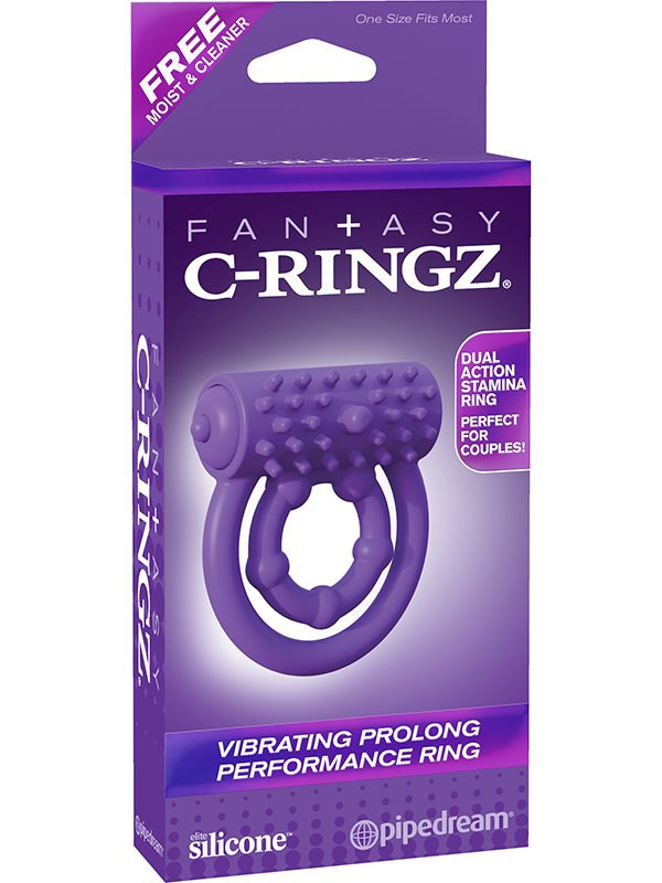 Pipedream Эрекционное кольцо Vibrating Prolong Performance Ring с вибрацией – фиолетовый