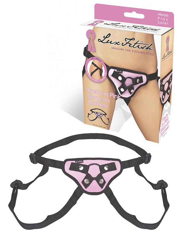 Lux Fetish Трусики-джоки для страпона Pretty In Pink Strap-On Harness – розовый