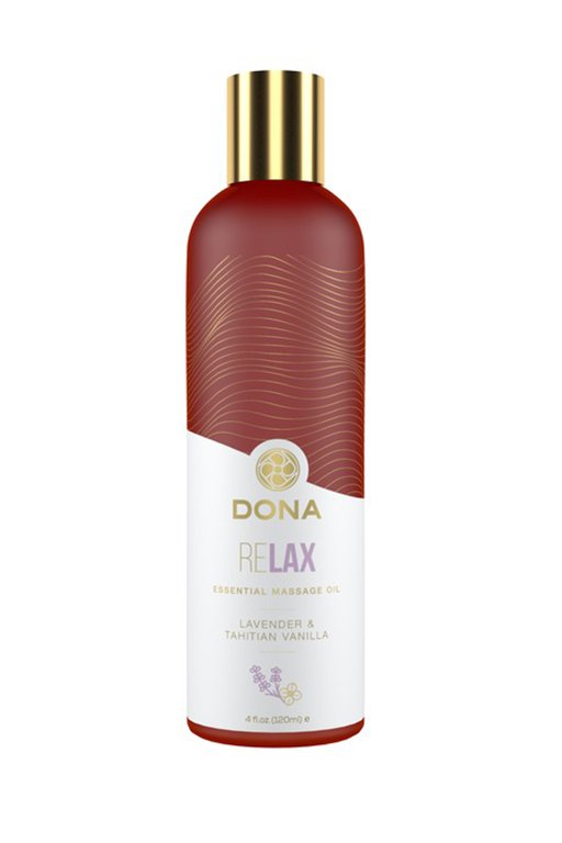 Эфирное массажное масло Dona Relax с ароматом тиянской ванили и лаванды - 120 мл