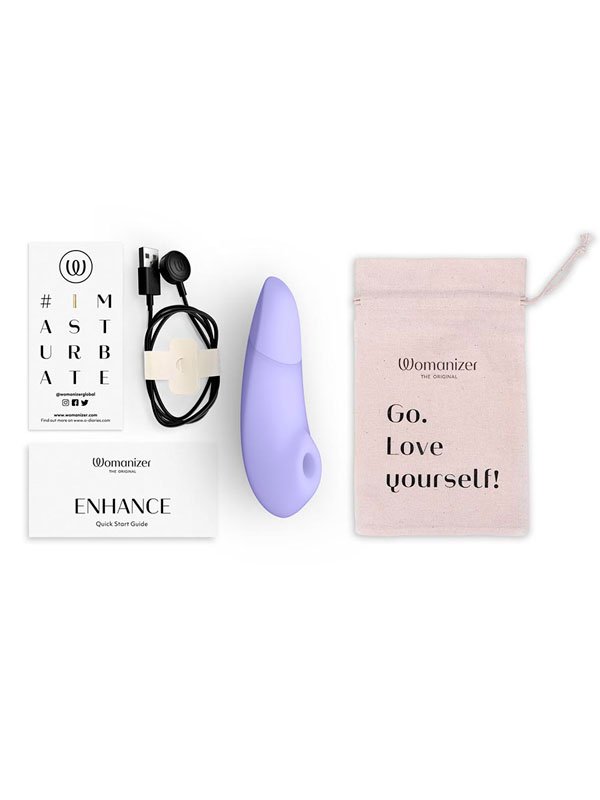 Стимулятор клитора Womanizer Enhance, технология Pleasure Air, сиреневый