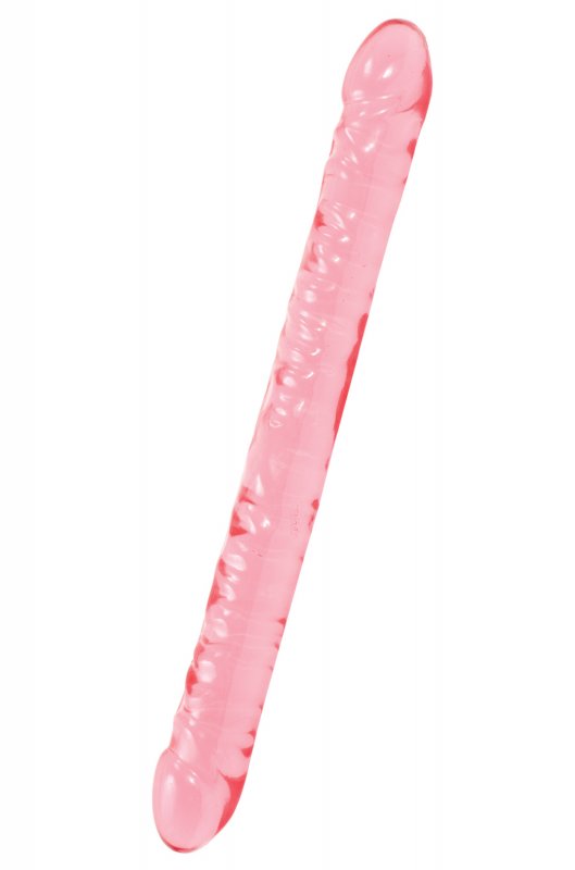 Двухсторонний фаллос Crystal Jellies - Pink