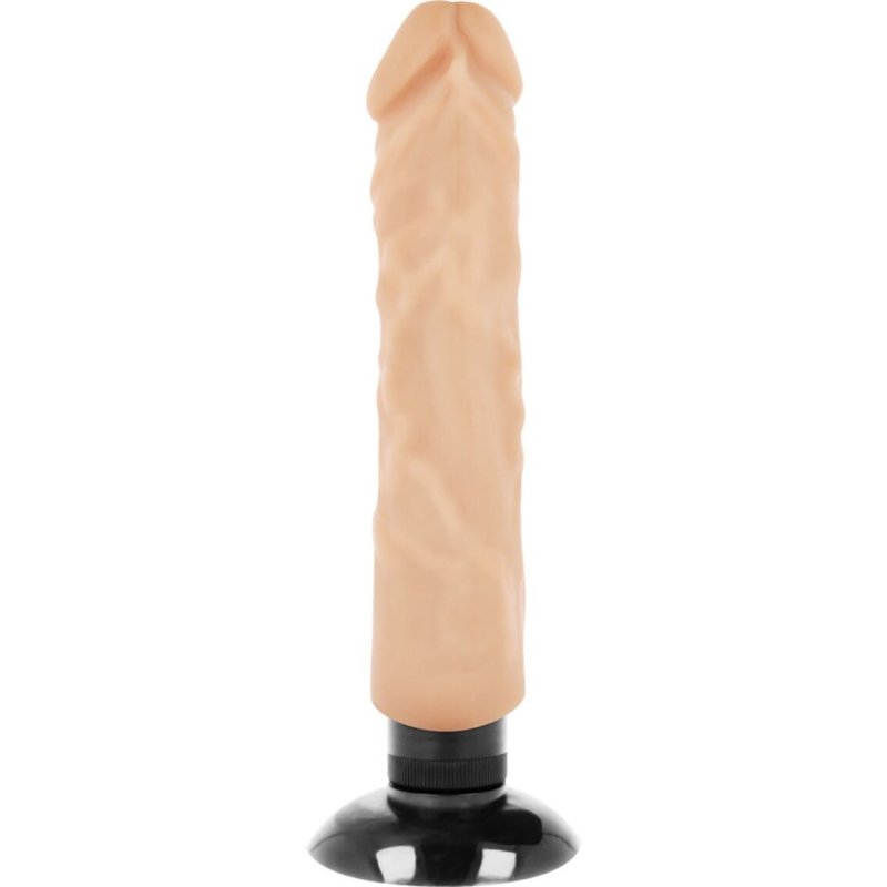 Вибромассажер BASECOCK REALISTIC VIBRATOR 2-1 FLESH 20CM