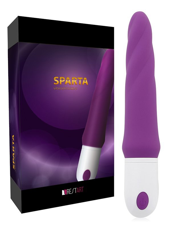 Спиралевидный водонепроницаемый вибростимулятор Sparta – фиолетовый
