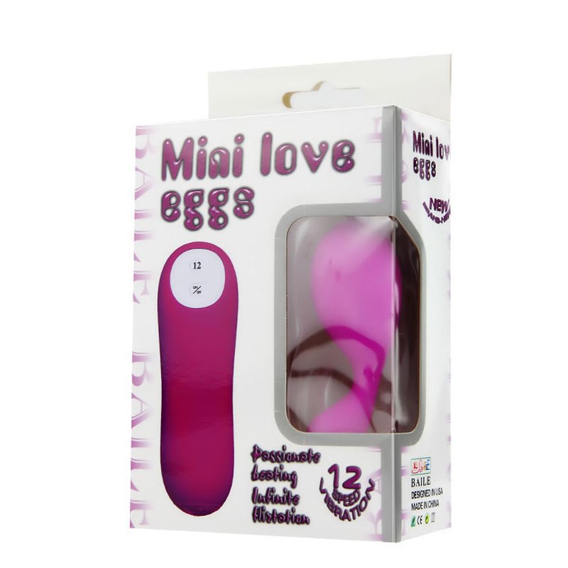 Виброяйцо Mini Love Egg на проводном управлении – розовый Baile Bai-BI-014137-0602S - фото 9