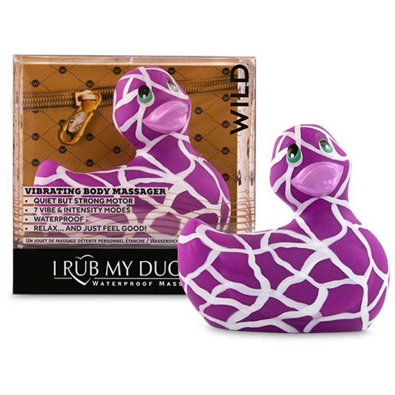 Вибратор-уточка Big Teaze Toys I Rub My Duckie 2.0, фиолетовый с белым Big Teaze Toys E29019, цвет белый - фото 4