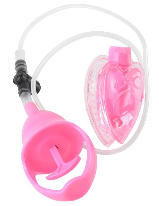 Pipedream Вакуумная помпа Vibrating Mini Pussy Pump с вибрацией – розовый