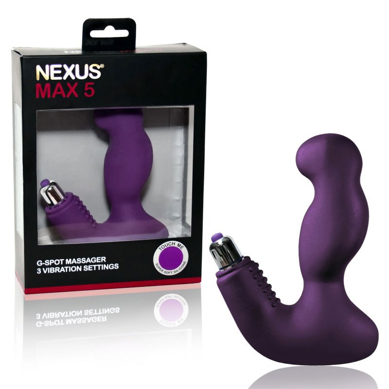 Вибромассажер простаты Nexus Max 5 со съемной вибропулей - пурпурный