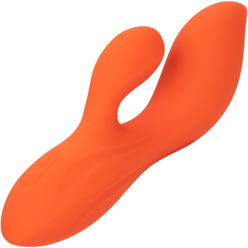 Вибратор Stella Liquid Silicone Dual Teaser California Exotic Novelties SE-4368-30-3, цвет оранжевый - фото 6